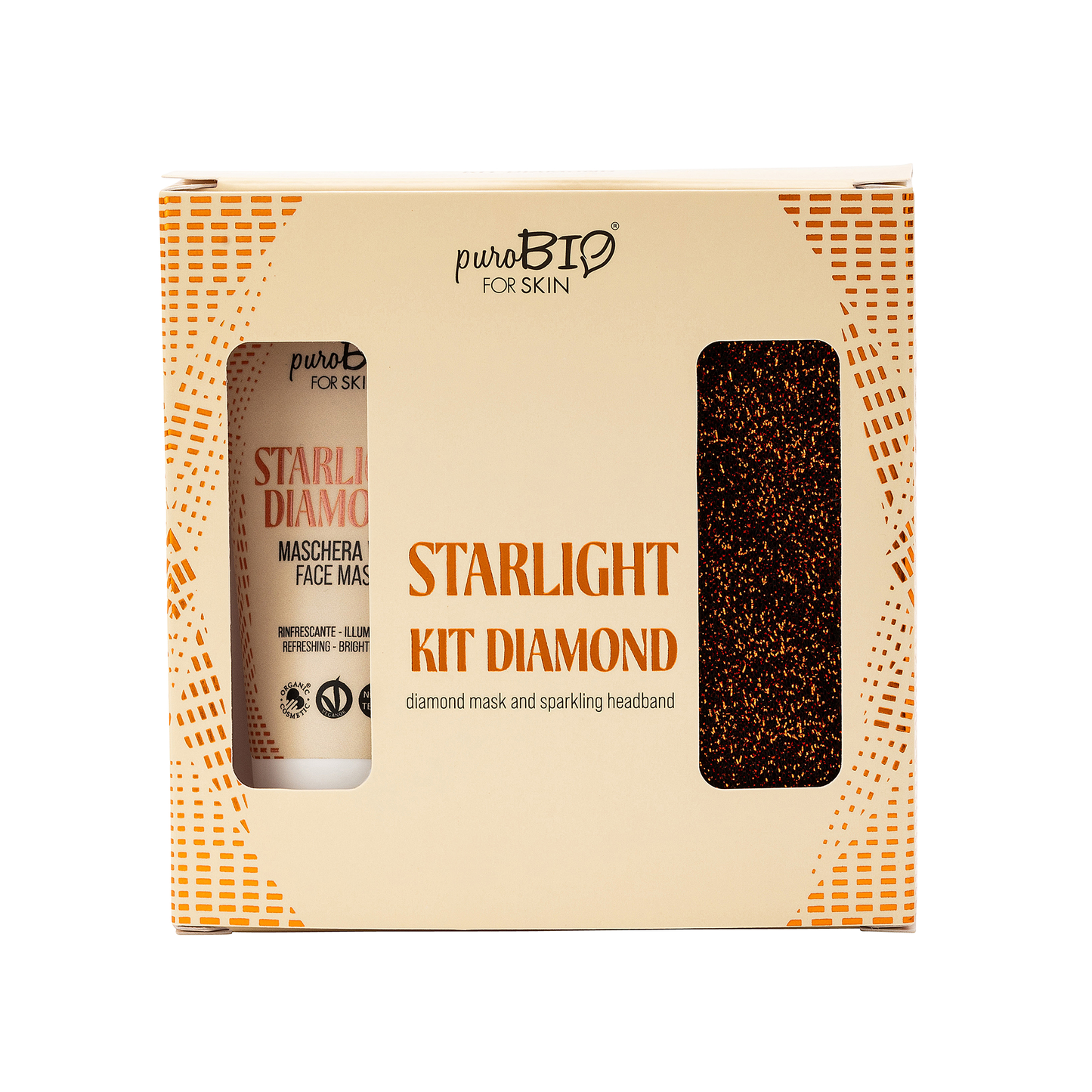 PUROBIO Starlight - Diamond Kit Maschera Viso e Fascia Capelli