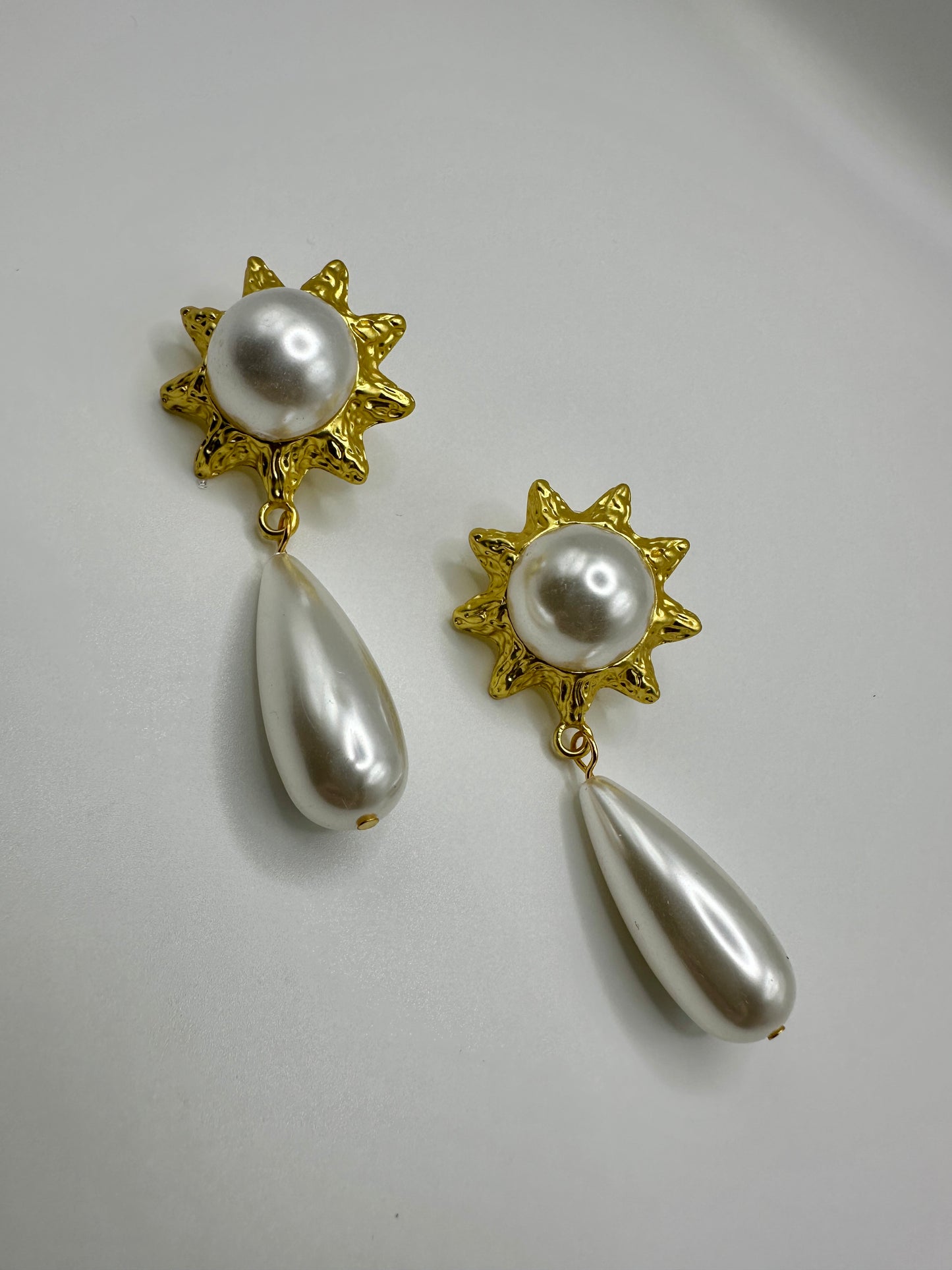 Orecchini sole pearl